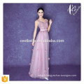 Elegant Ladies Beautiful Light Purple Long Robe de soirée Sexy Long Dinner Robe habillée